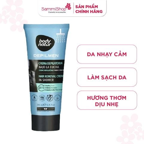 Body Natur Kem tẩy lông Depilmen Hair Removal Cream In Shower 200ml