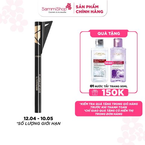 Loreal bút kẻ mắt lâu trôi flash cat eye by superliner #black 9g