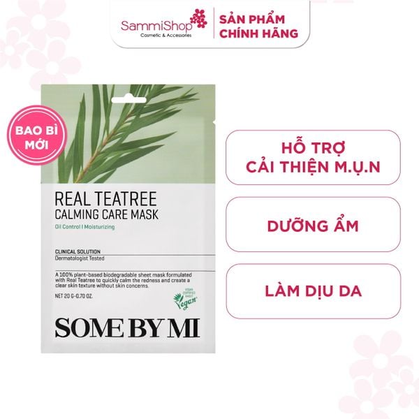 Some By Mi Mặt nạ giấy Real Teatree Calming Care Mask 20g