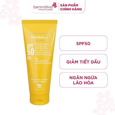 Teenilicious Gel chống nắng SPF 50 75g