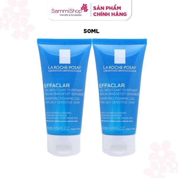 [APP+WEB 01.04 - 04.05] COMBO 2 QT La Roche-Posay Sữa Rửa Mặt Purifying Foaming Gel For Oily Sensitive Skin 50ml (IP01-INV)