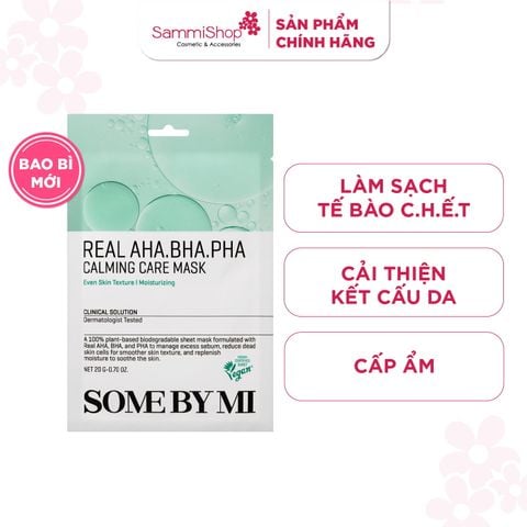 Some By Mi Mặt nạ giấy Real AHA-BHA-PHA Calming Care Mask 20g