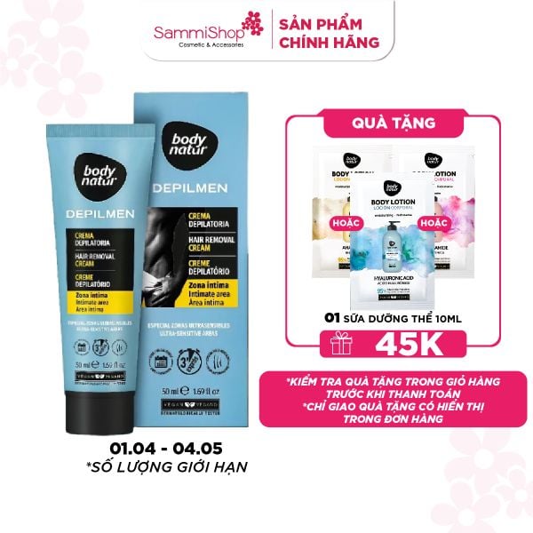 Body Natur Kem tẩy lông Depilmen Hair Removal Cream Intimate Area