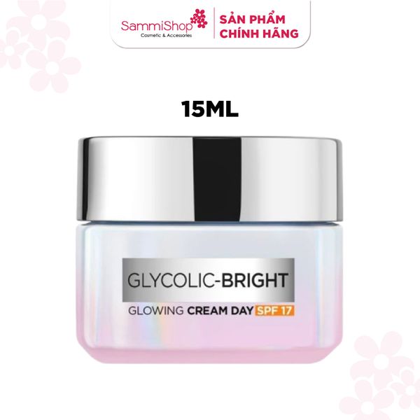 [ HÀNG TẶNG KHÔNG BÁN ] QT Loreal Kem dưỡng Glycolic - Bright Glowing Cream Day SPF17 - 15ml