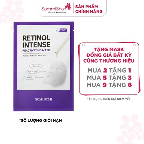 [02.03 - 31.03] Some By Mi Mặt nạ giấy Retinol Intense Reactivating Mask 22g