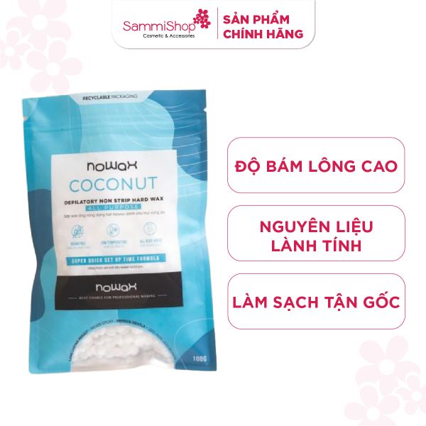 Nowax Sáp wax lông nóng Nowax dạng hạt gói 100g
