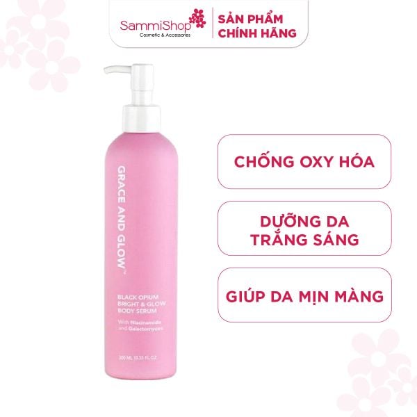 Grace And Glow Sữa dưỡng thể sáng da Black Opium Bright & Glow Body Serum 300ml