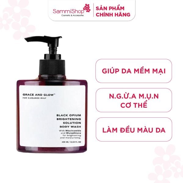 Grace and Glow Sữa tắm sáng da Black Opium Brightening Body Wash 400ml