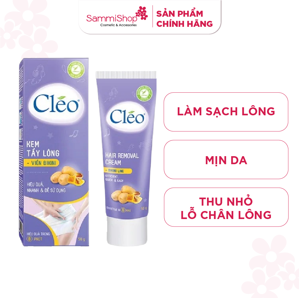 Cleo Kem tẩy lông Bikini Hair Removal Cream Bikini Line 50gCleo Kem tẩy