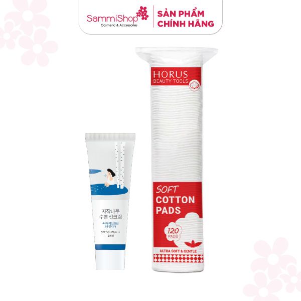 [HÀNG TẶNG KHÔNG BÁN]  QT Round Lab Kem chống nắng Birch Juice Moisturizing Sunscreen 10ml + 1 QT BTT Horus