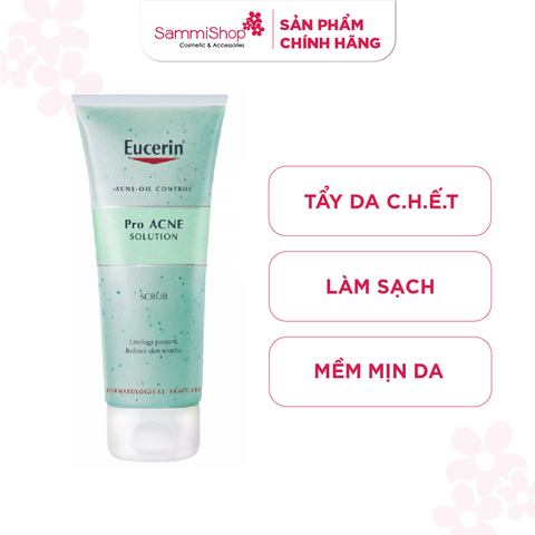 Sản phẩm tẩy tế bào da chết Eucerin Acne-oil Control ProAcne Solution Scrub 100ml