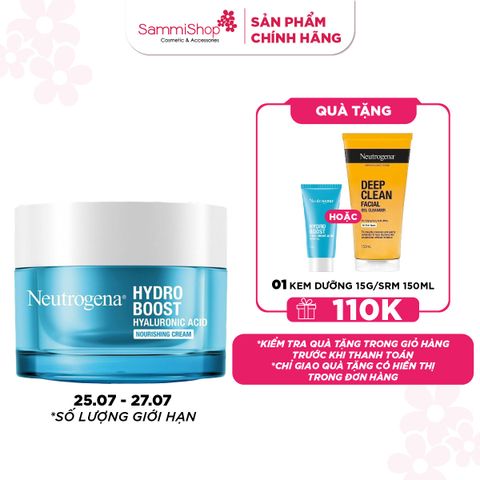 Neutrogena Kem dưỡng ẩm Hydro Boost Hyaluronic Acid Nourishing Cream 50g