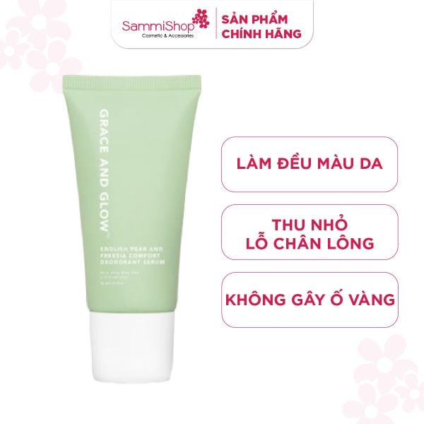 Grace And Glow Lăn khử mùi English Pear Freesia With AHA, BHA And Probiotic 50ml