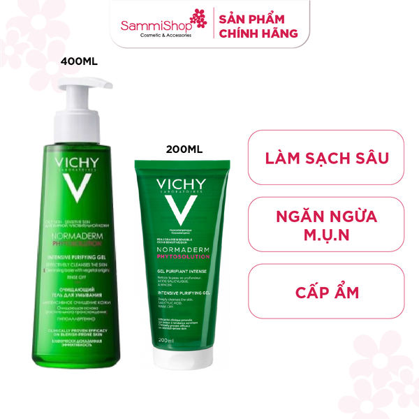 Vichy Sữa Rửa Mặt Normaderm Phytosolution Intensive Purifying Gel