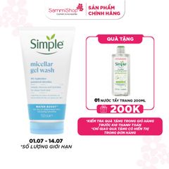 [01.04 - 14.07] Simple Gel rửa mặt Micellar Gel Wash 150ml