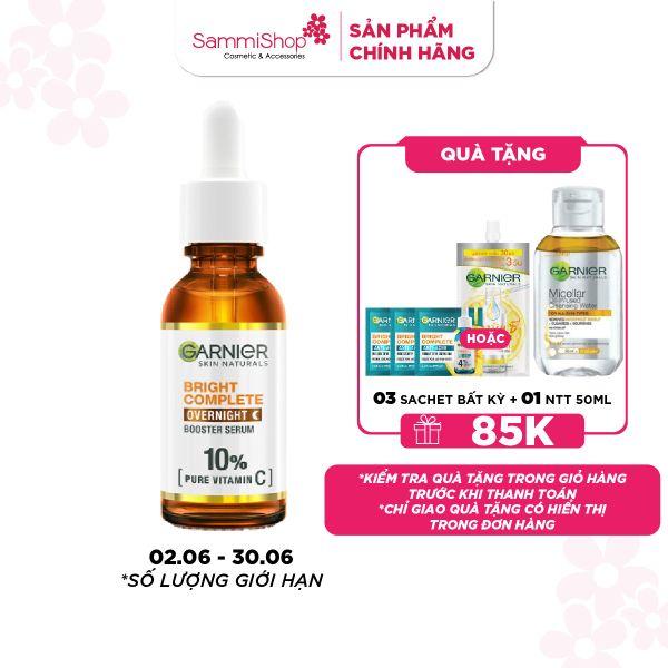 APP-WEB 02.06 - 30.06 Garnier serum skin naturals bright complete overnight booster 30ml