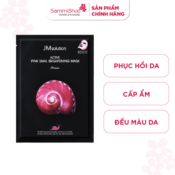 JMSolution Mặt nạ Active Pink Snail Brightening Mask Prime 30ml