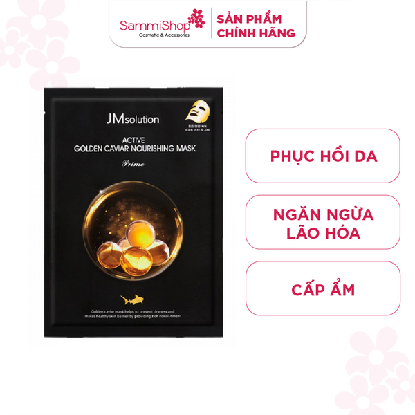 JMSolution Mặt nạ Active Golden Caviar Nourishing Mask Prime 30ml