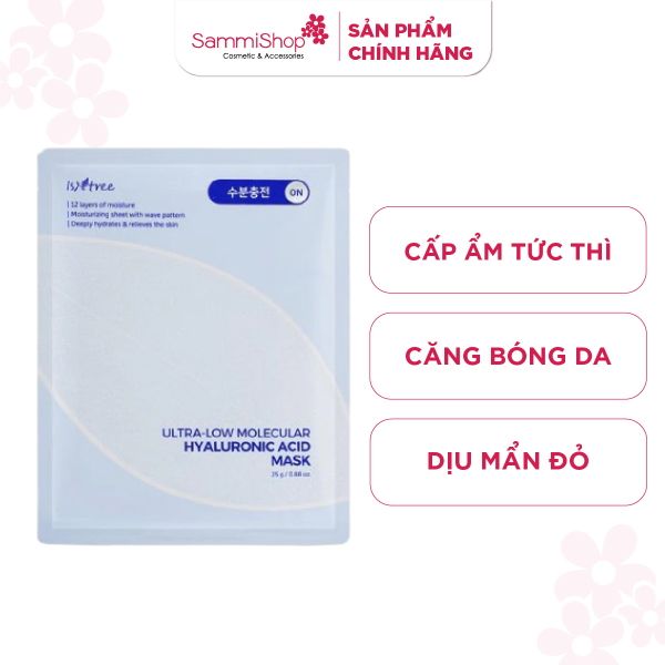 Isntree Mặt Nạ Giấy Ultra-Low Molecular Hyaluronic Acid Mask 25g