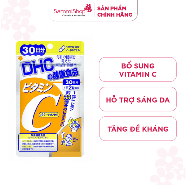 Thực Phẩm Bảo Vệ Sức Khỏe DHC Vitamin C Hard Capsule 30 Days