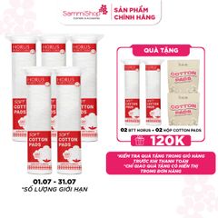 APP-WEB 01.07 - 31.07 COMBO 5 Horus Bông tẩy trang Soft Cotton Pads 120 pads