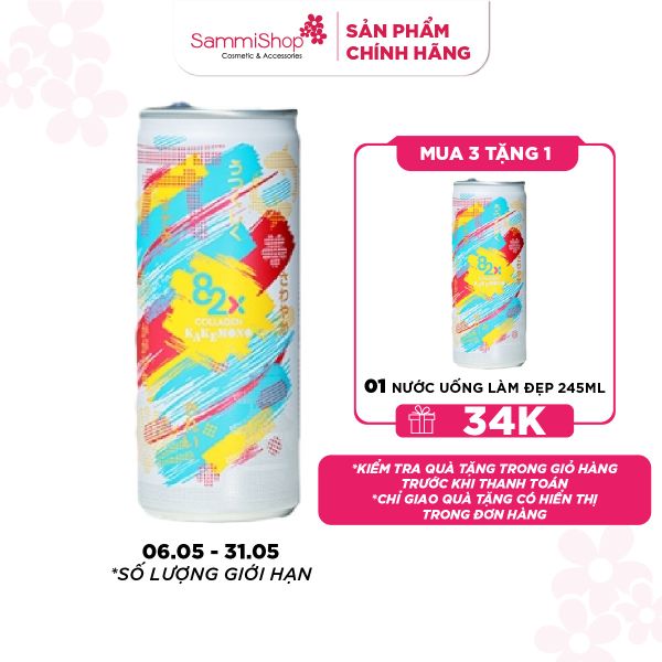 6.5 - 31.5 MUA 1 TẶNG 1 82x Thực phẩm bổ sung Collagen Beauty Drink 500 Milligram Mixed With Vitamin C 70 Milligram, Pink Guava Flavor 245ml