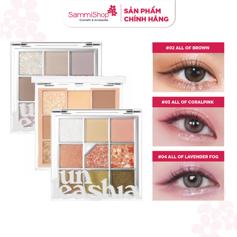 Unleashia Bảng mắt 9 ô Glitterpedia Eye Pallet 6.6g