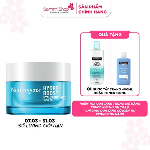 [07.03-31.03] Neutrogena Kem dưỡng cấp ẩm Hydro Boost Hyaluronic Acid Water Gel 50g