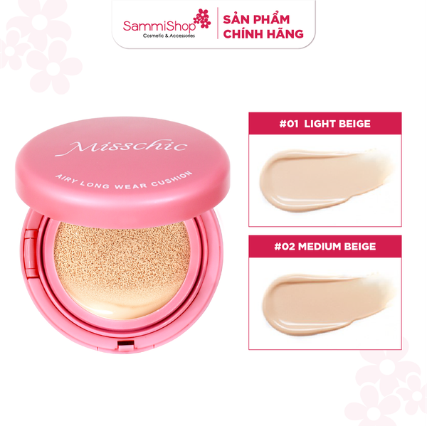 Misschic Phấn nước Gorgeous Airy Long Wear Cushion 13g