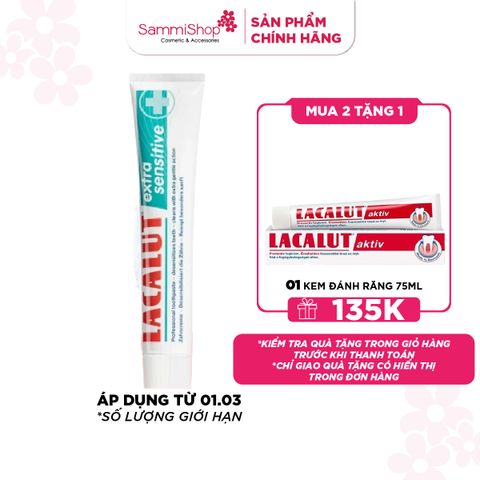 Lacalut Kem đánh răng Extra Sensitive 75ml
