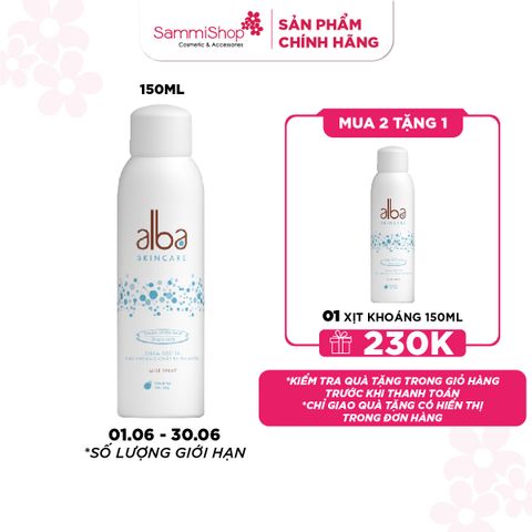 01.06 - 30.06  Alba Skin Care Xịt khoáng 150ml