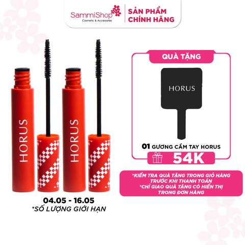 [APP + WEB] COMBO 2 HORUS Chuốt mi LONG LOCKING WATERPROOF MASCARA 6g 01. BLACK