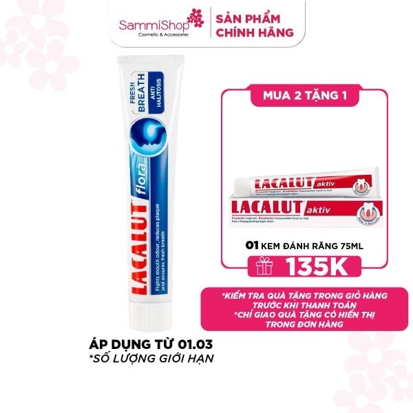 Lacalut Kem đánh răng Flora 75ml