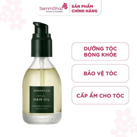 AROMATICA Tinh dầu dưỡng tóc Ritual Hair Oil lavender & Patchouli 50ml