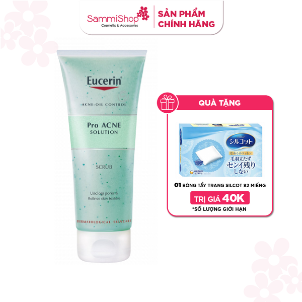 Sản phẩm tẩy tế bào da chết Eucerin Acne-oil Control ProAcne Solution Scrub 100ml