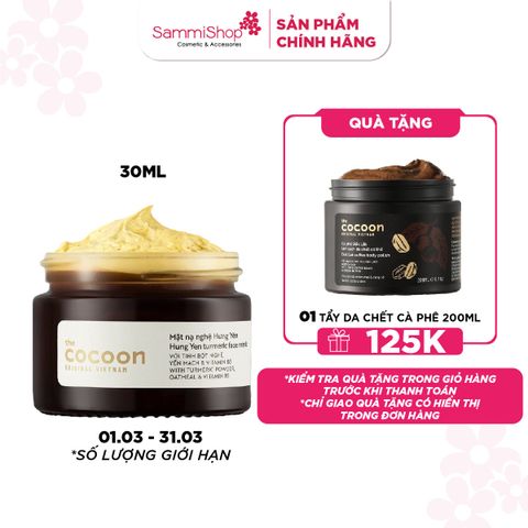 [01.03 - 31.03] Cocoon Mặt nạ nghệ Hưng Yên Turmeric Face Mask 30ml