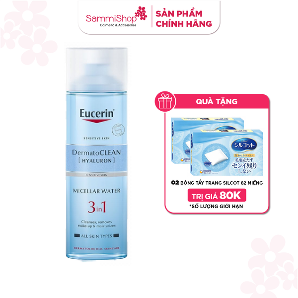 Eucerin Nước tẩy trang Dermatoclean Micellar 3 In1 400ml