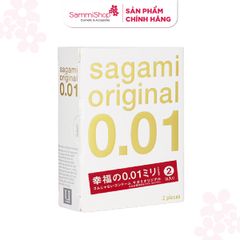 [HÀNG TẶNG KHÔNG BÁN] QT Sagami Bao cao su Original 0.01 (Hộp 2) HOẶC QT Sagami Bao cao su Original 0.01 (Hộp 1)  HOẶC QT Sagami Bao cao su Original 0.02 (Hộp 3) Extra Gel