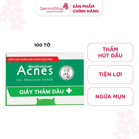 Acnes Giấy thấm dầu Oil Remover Paper 100 tờ