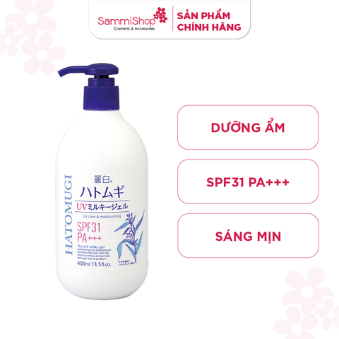 Sữa dưỡng thể chống nắng Kumano Reihaku Hatomugi 250ml