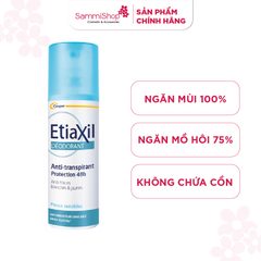 Xịt khử mùi Etiaxil Deodorant anti-transpirant 48h Peaux Sensibles vaporisateur 100ml