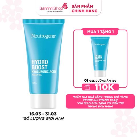 [16/03 - 31/03] Neutrogena Kem dưỡng ẩm Hydro Boost Hyaluronic Acid Water Gel 15g