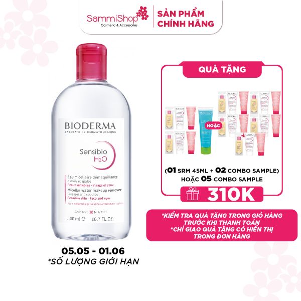 APP+WEB 05.05-01.06 Bioderma Nước tẩy trang Sensibio H2O 500ml