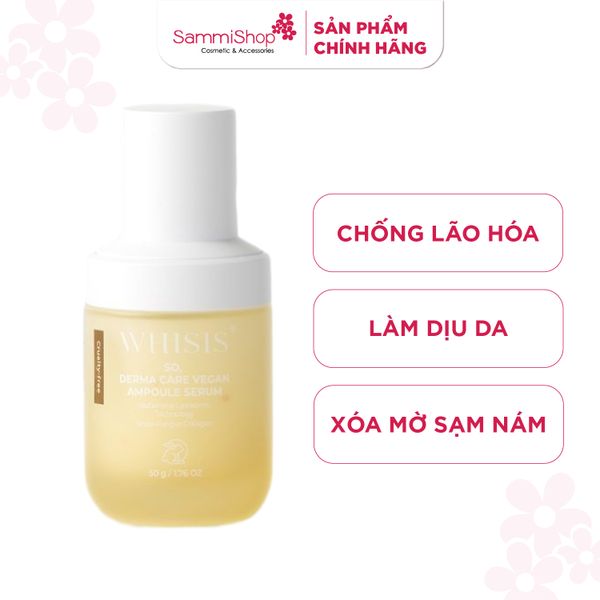 Whisis So Sữa dưỡng da thuần chay Derma Care Vegan Ampoule Serum 50g