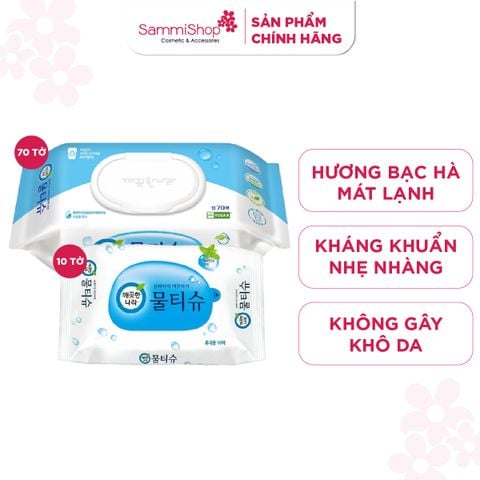 Kleannara Khăn ướt Peppermint Wet Tissue Cap - Hương bạc hà