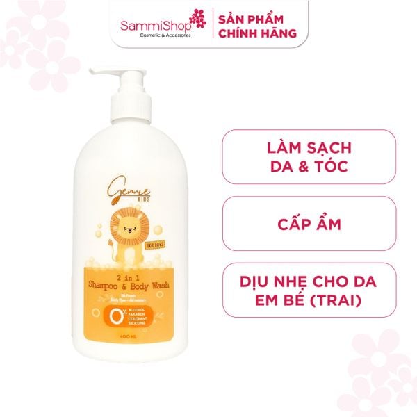 Gennie Tắm gội Baby 2in1 for Boys 400ml