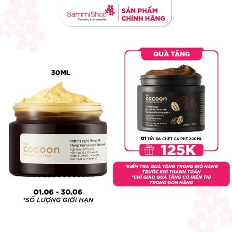 [01.06 - 30.06] Cocoon Mặt nạ nghệ Hưng Yên Turmeric Face Mask 30ml
