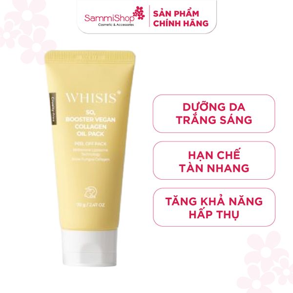Whisis So Kem mặt nạ thuần chay Booster Vegan Collagen Oil Pack 70g