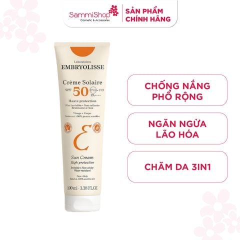Embryolisse Kem chống nắng Crème Solaire SPF50 PA++++ 100ml