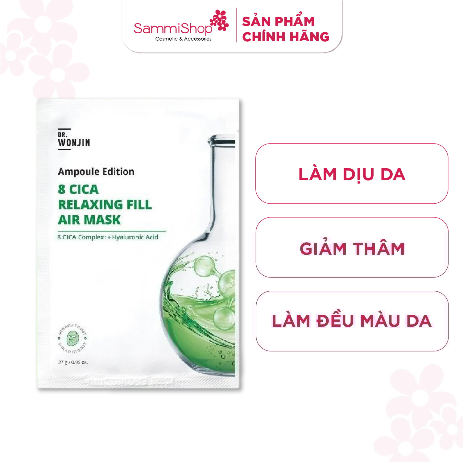 Dr.Wonjin Mặt nạ Ampoule Edition 8 Cica Relaxing Fill Air